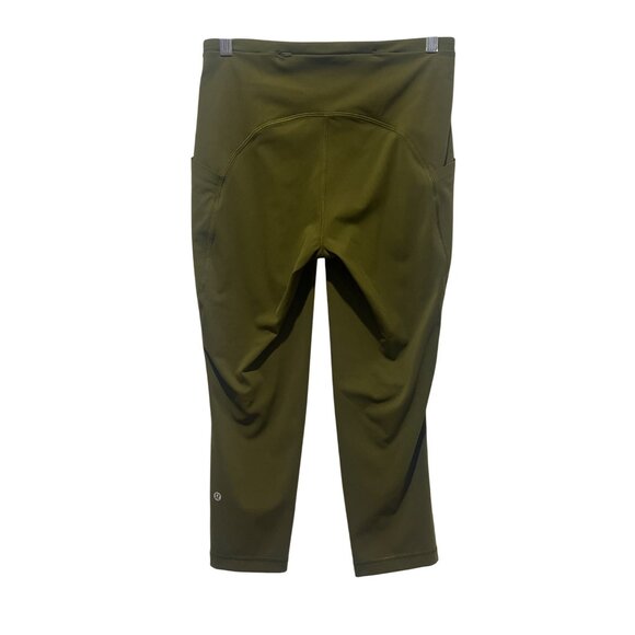 Lululemon Swift Speed High-Rise Crop 21" W6BLHS Luxtreme Moss Green - Picture 9 of 11